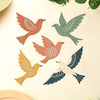 GiftOday Wooden 3D Birds Wall Art Panel –Set of 5 Style 8