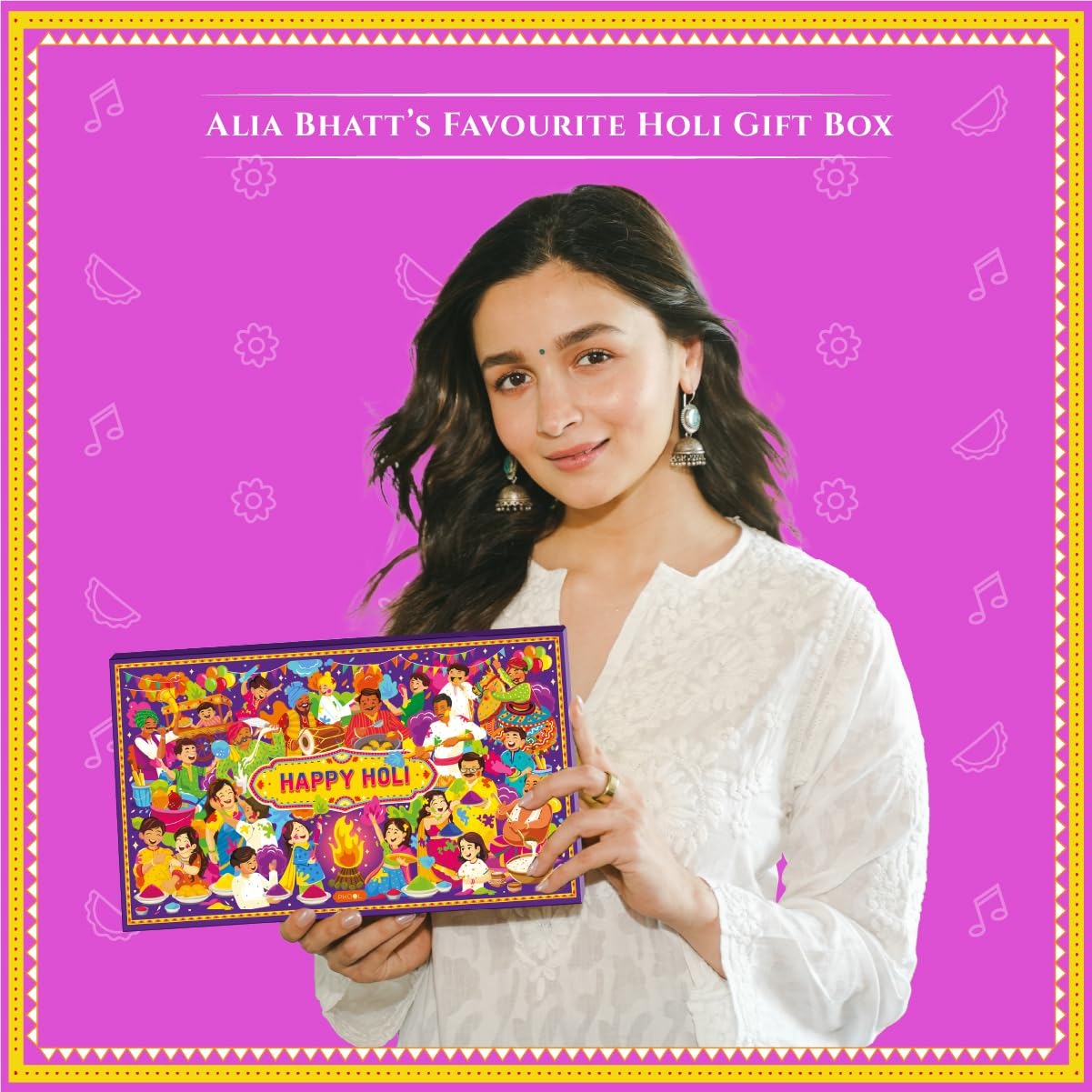 Phool Holi Chak Dhoom Giftbox 2026 SBS Natural Gulaal Pack of 4 100 gm ...