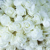 Artificial Flowers White Roses Real Looking Fake Roses with Stem Leaves White