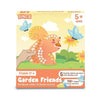 Binca Foam Sticker Mosaic Art Activity, 750+ 3D Glitter Foam Stickers, 5 Garden Animals with Display Arch for Boys & Girls Ages 5,6,7,8