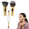 GLUN 4in1 Makeup Brush Set (2 Mini & 2 Big) Dual