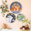 Ritualistic Pichwai Wall Plates & Paintings Perfect Home Decor and Wall Decor Items Set of 3