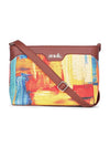 Zouk Harmony Sling Bag Crossbody Bags for Women Vegan Leather & Jute