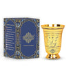 Indian Art Villa Pure Brass Glass Tumbler With Mughlai Etched Design - 250 gms
