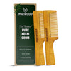 Pink Woolf Neem Wooden Hair Comb pack of 2