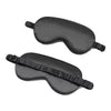 Bronson Professional Silk Eye Mask Sleep Pad Super Smooth Blindfold Travelling Mask Black