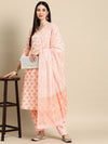 Anayna Women Floral Printed Pure Cotton Kurta with Salwar & With Dupatta