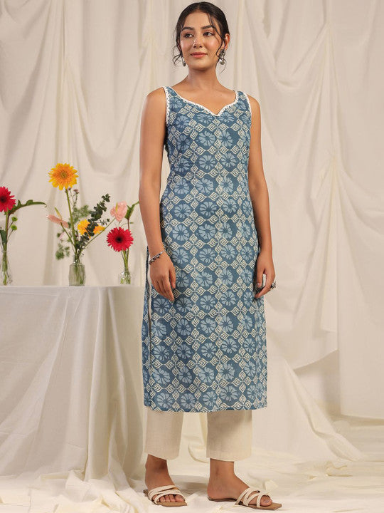 anayna Women Floral Embroidered Thread Work Kurta