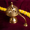 Svastika Pavitra Brass Dhuni 6 Loban Dhoop Burner for Pooja