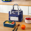 UMAI Insulated Tote Lunch Bag | Tiffin Bag for Office School Outdoor | Navy Blue | Lightweight
