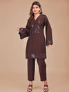 Tikhi Imli Embroidered Tunic With Trousers Co-Ords
