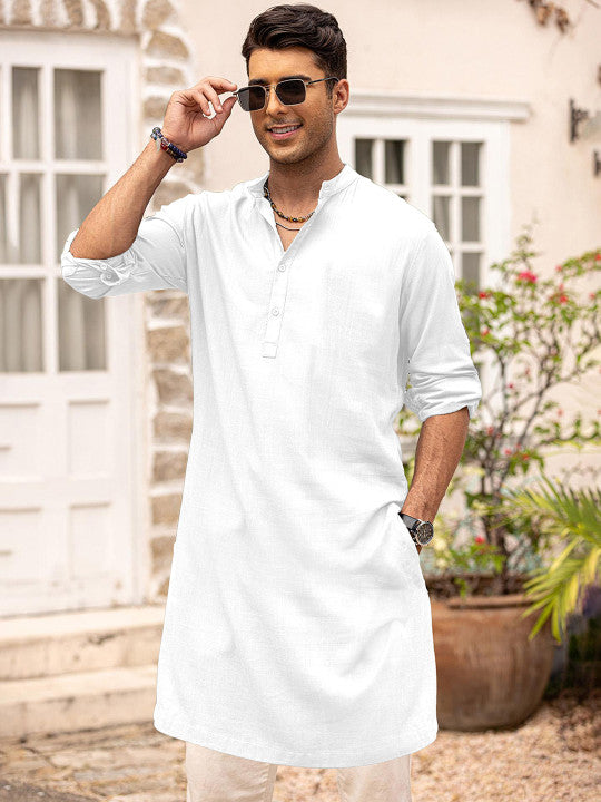 Anouk Men Solid Long Kurta