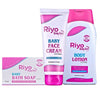 Riyo Herbs Baby Bath Soap & Baby Body Lotion & Baby Face Cream Combo