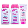 Riyo Herbs Baby Shower Gel & Baby Face Cream & Baby Body Lotion Combo