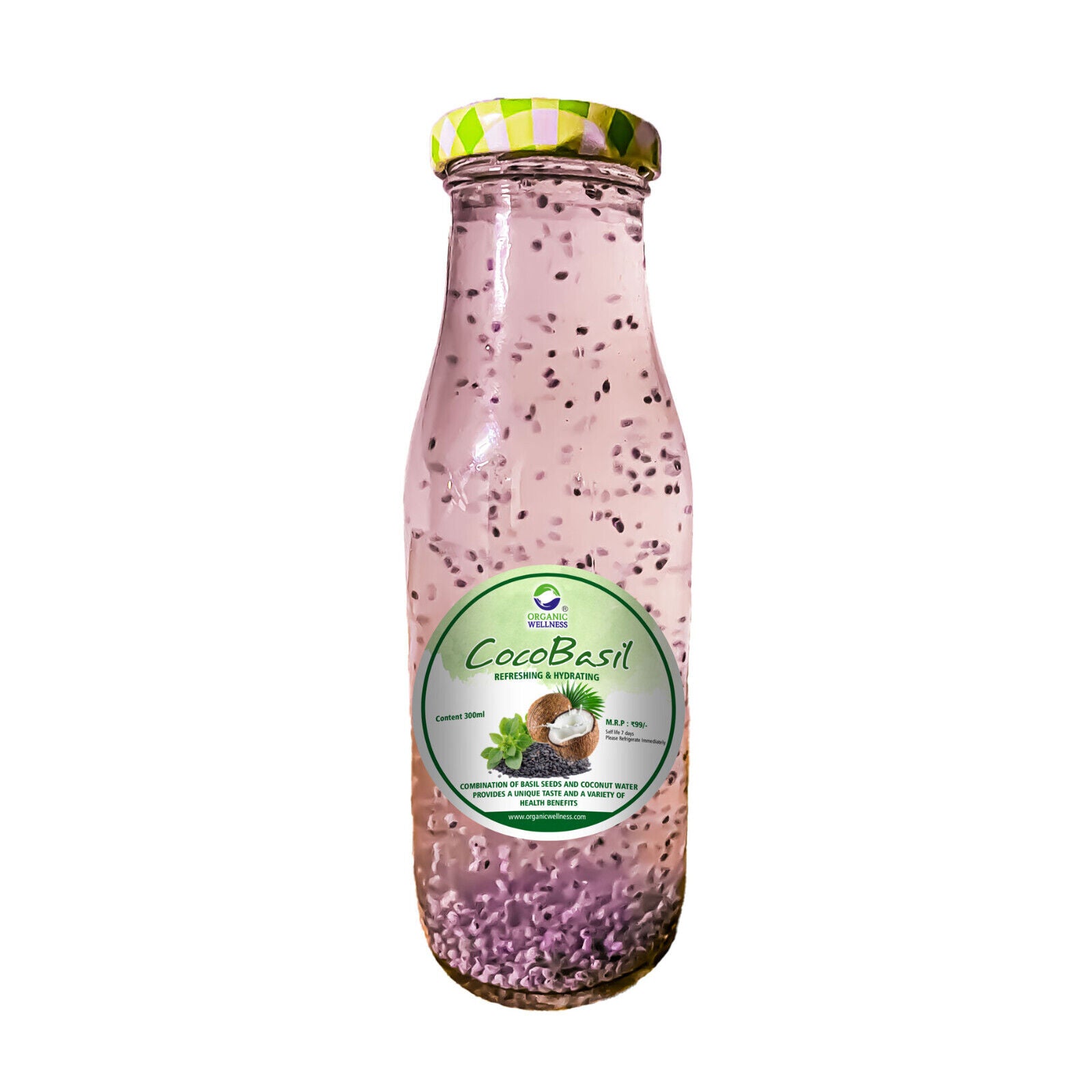 Organic Wellness Coco Basil Refreshing Hydrating Drink 300 ml