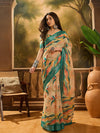Sangria Digital Printed Banarasi Saree With Blouse Piece