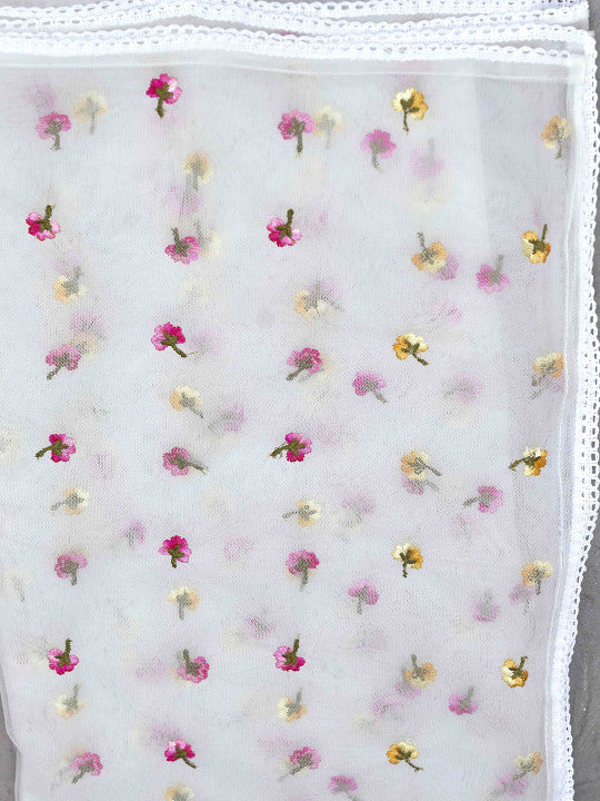 Tikhi Imli Women Embroidered Regular Thread Work Pure Cotton Kurta with Trousers & With Dupatta