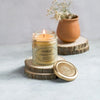Meraki Essentials - 100% Pure Beeswax Jar Candle (Big)  Burn time of 26 - 28 Hours - 1 Candle