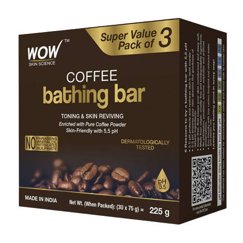 Wow Skin Science Coffee Bathing Bar - Distacart