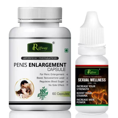 Riffway Penis Enlargement Sexual Wellness Oil Combo Swadesii