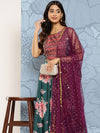 Ahalyaa Printed Sequinned Ready to Wear Lehenga & Blouse With Dupatta