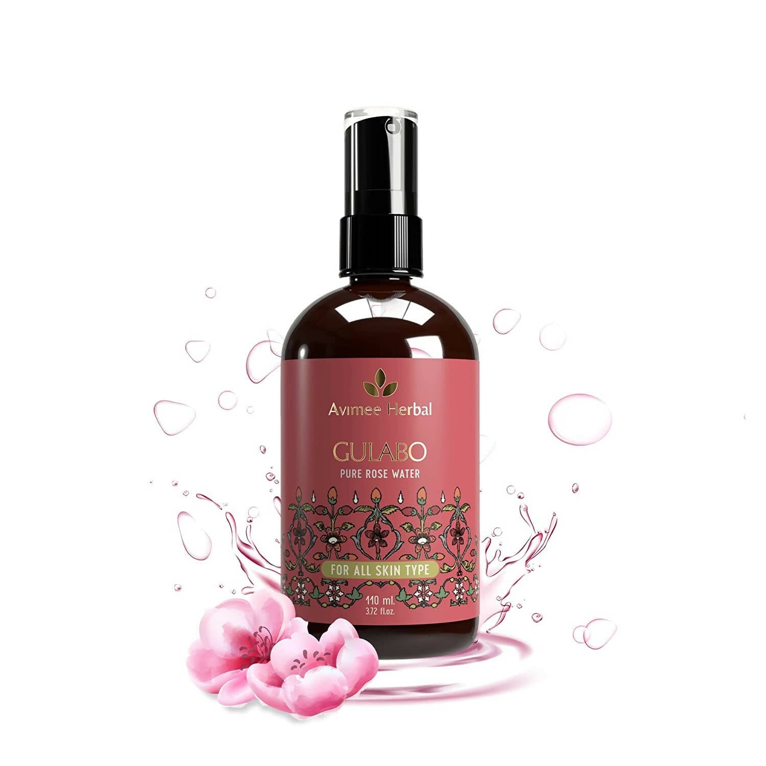 Avimee Herbal Gulabo Pure Rose Water Cleansing & Toning - Swadesii