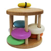 Matoyi Colorful Wooden Bell Rattle For Babies