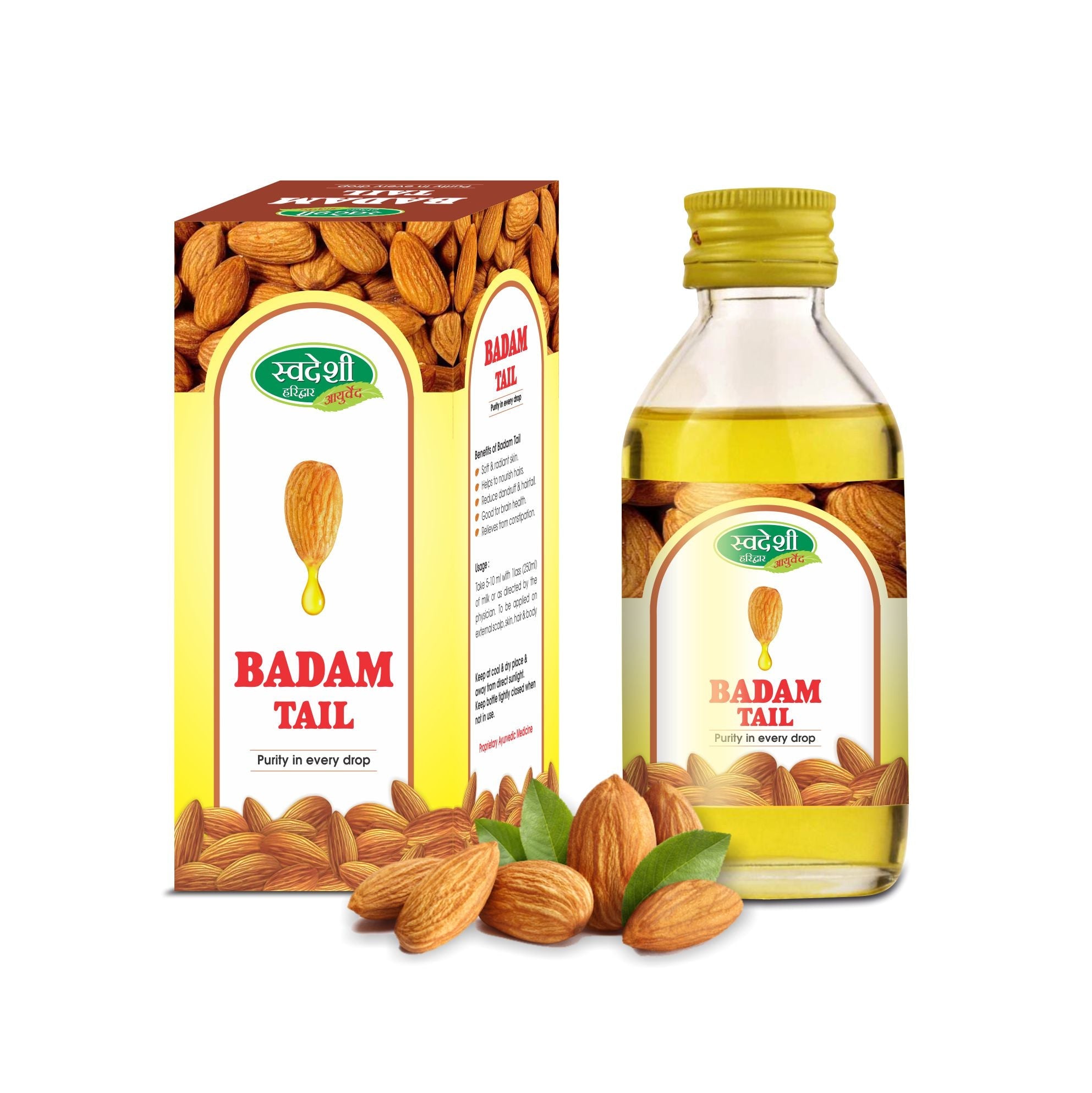 Swadeshi Ayurved Badam Oil - 100 ml - Swadesii