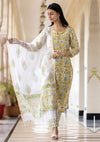 Kaajh Yellow Handblock Printed Cotton Suit Set