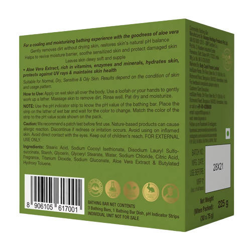 Wow Skin Science Aloe Vera Bathing Bar - Distacart