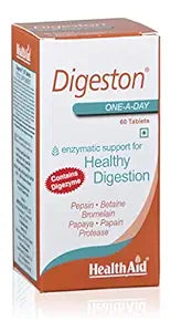 HealthAid Digeston (Papaya and Digestive Enzymes) - 60 Tablets - Swadesii