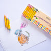 Azafran Organic Pencil Crayons (15 colors) - 97.5 gms