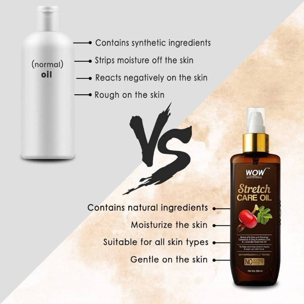 Wow Skin Science Stretch Care Oil - Distacart