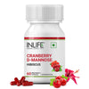 INLIFE Cranberry 400mg D Mannose 400mg Hibiscus 200mg Supplement - 60 tabs