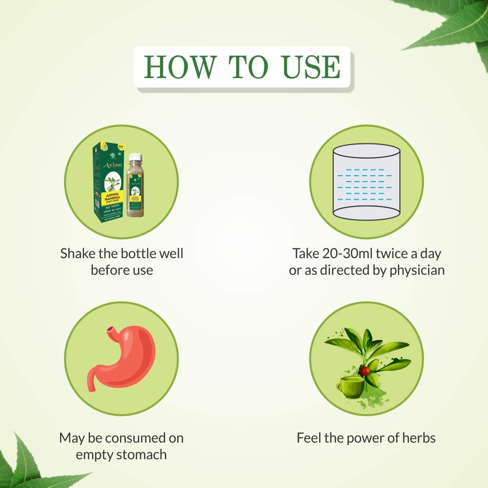 Axiom Jeevan Ras Ashwagandha Leaf Juice - Distacart