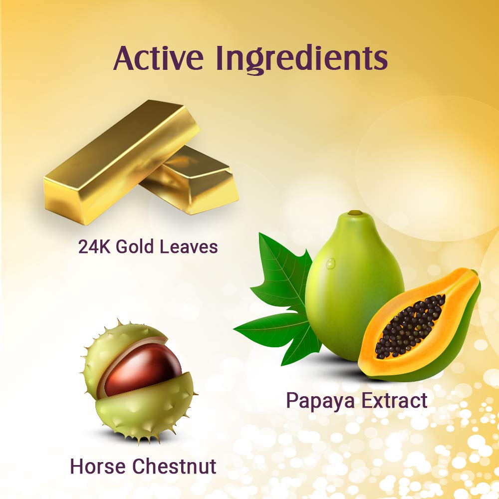 Lotus Herbals Radiant Gold Cellular Glow Facial Kit ingredents