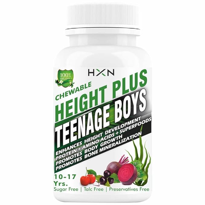 HXN Height Increase Medicine For Boys 60 Chewable Tablets Swadesii