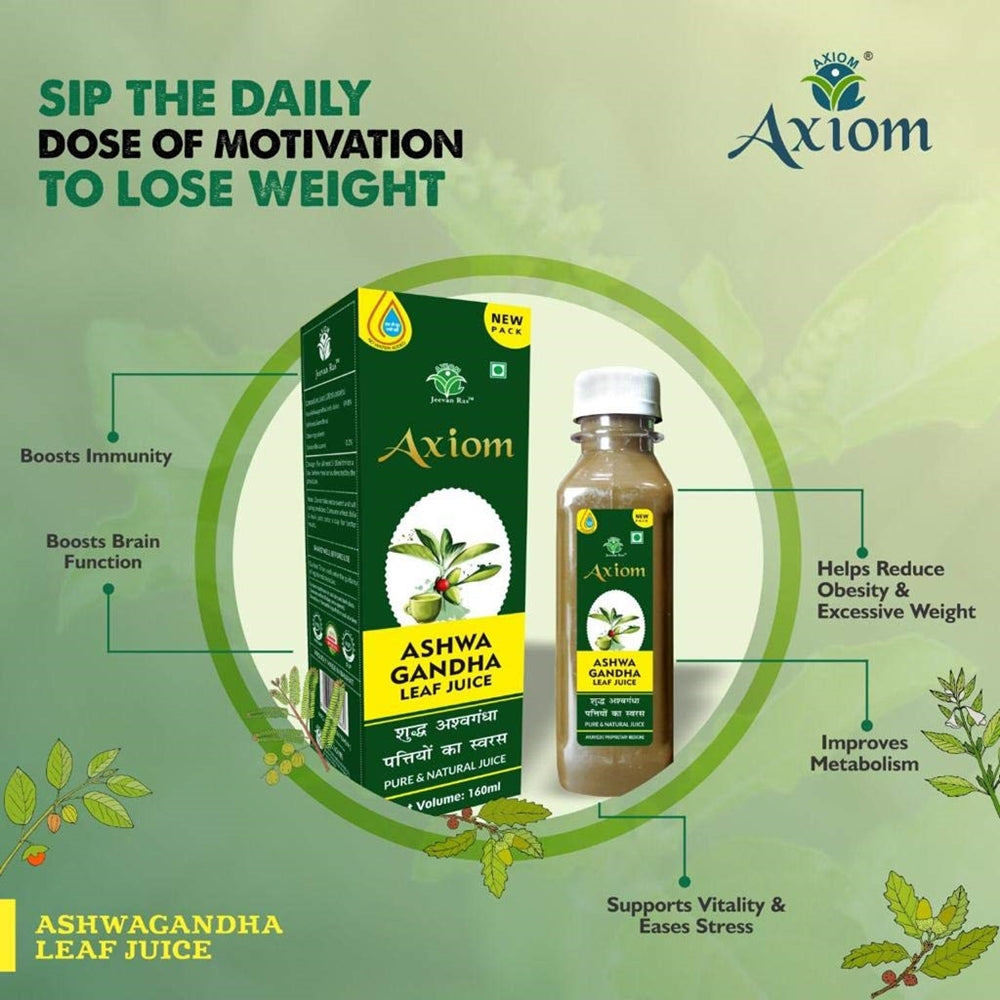 Axiom Jeevan Ras Ashwagandha Leaf Juice - Swadesii
