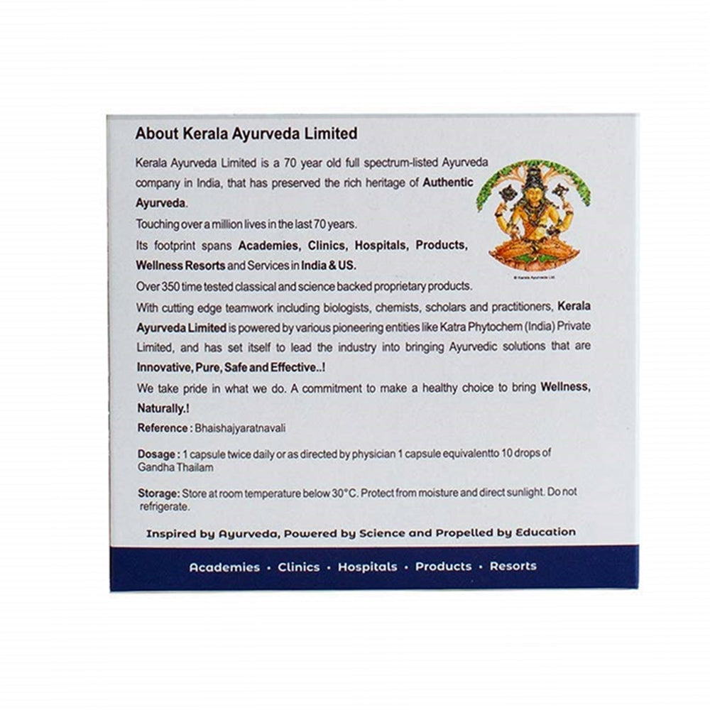 Kerala Ayurveda Gandha Thailam Capsule