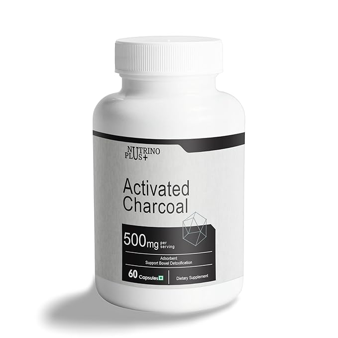 Nutrinoplus Activated Charcoal Capsules supports Bowel Detoxification