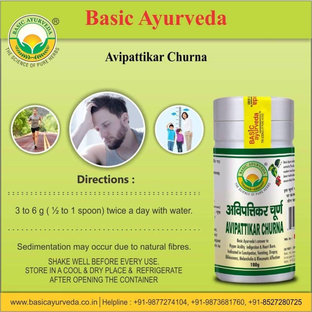Basic Ayurveda Avipattikar Churna Directions