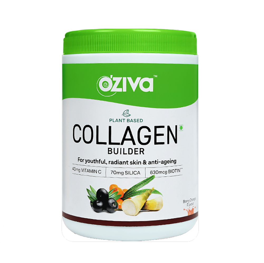 OZiva Plant Based Collagen Builder Orange