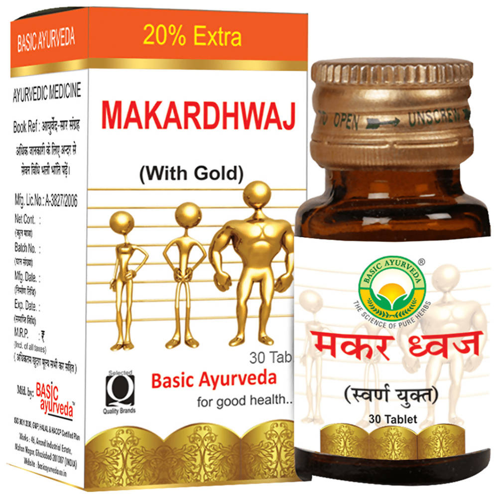 Basic Ayurveda Makardhwaj Rasayan 30 Tablets