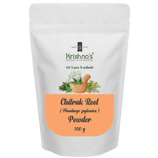 Krishna's Herbal & Ayurveda Chitrak Root Powder - Distacart