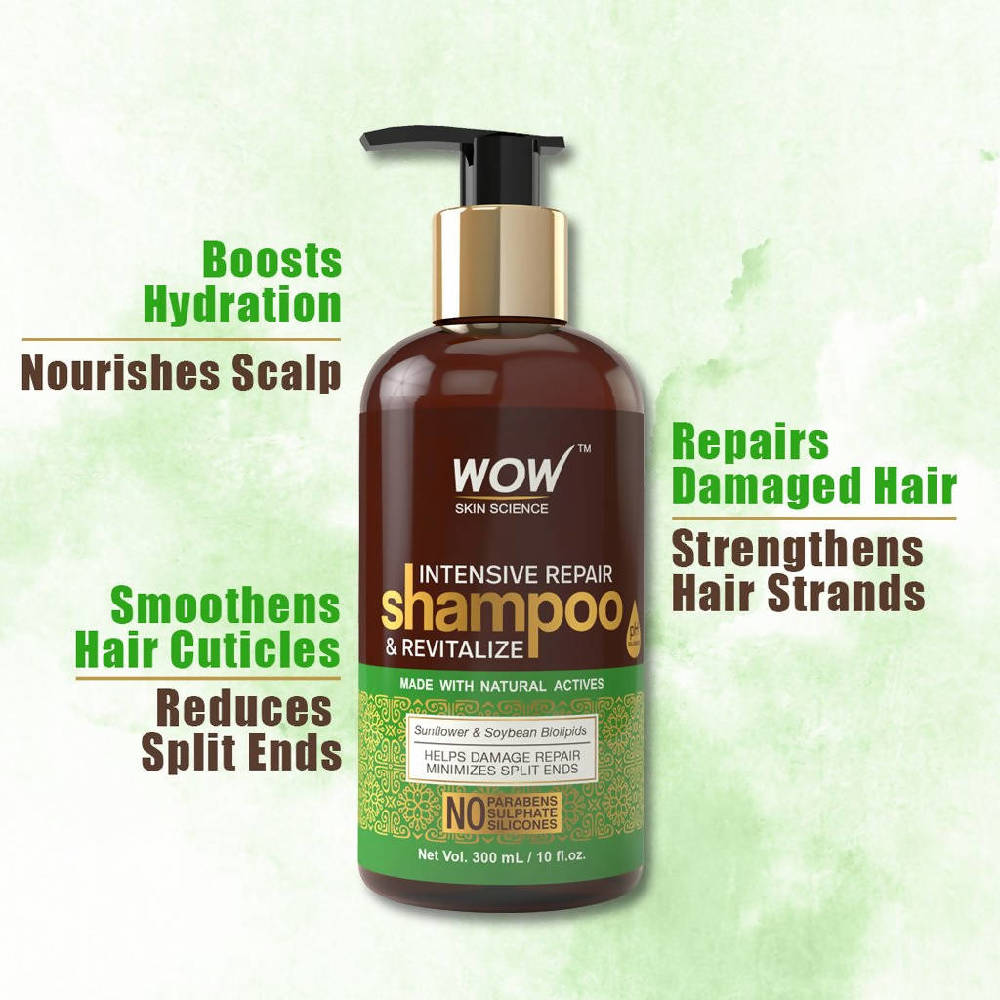 Wow Skin Science Intensive Repair Shampoo and Revitalize - Distacart