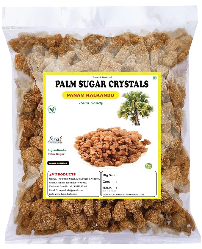 3V Products Natural Palm Sugar Crystals 450 gms Swadesii