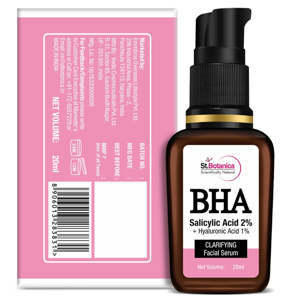 St.Botanica BHA Salicylic Acid 2% + Hyaluronic Acid 1% Clarifying Facial Serum