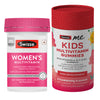 Swisse Multivitamin for Women & SwisseMe Kids Multivitamin Gummies Combo