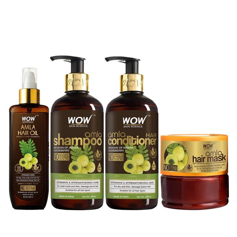Wow Skin Science Amla Shampoo - Distacart