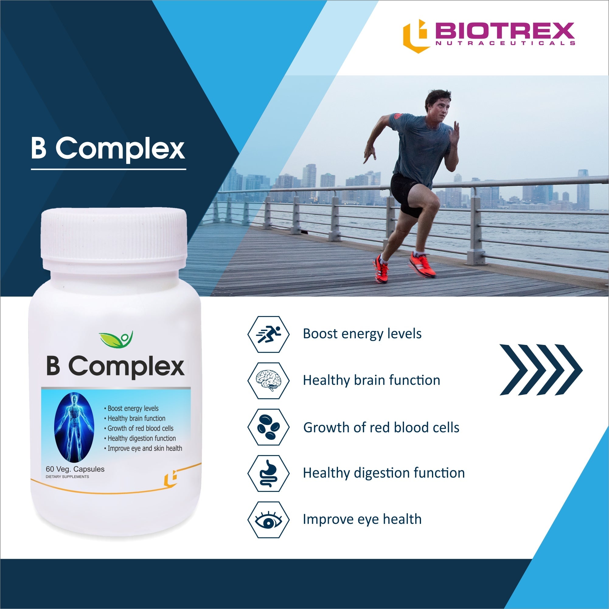 Biotrex B Complex - 60 Tabs - Swadesii